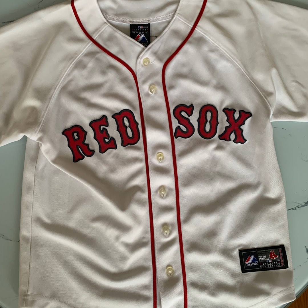 Maillot Jersey Baseball Majestic Boston Red Sox Ligue Juniors Taille M -  Vinted
