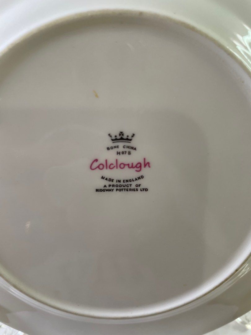 Ridgway Potteries Colclough (Category: Dinnerware & Cutlery) located in Quezon City. Submitted by meggoquingco (Listing ID 1225804091, Image 2). Description: Brand: Ridgway Potteries Made in England Mode of Payment: Gcash, Maya, BPI.