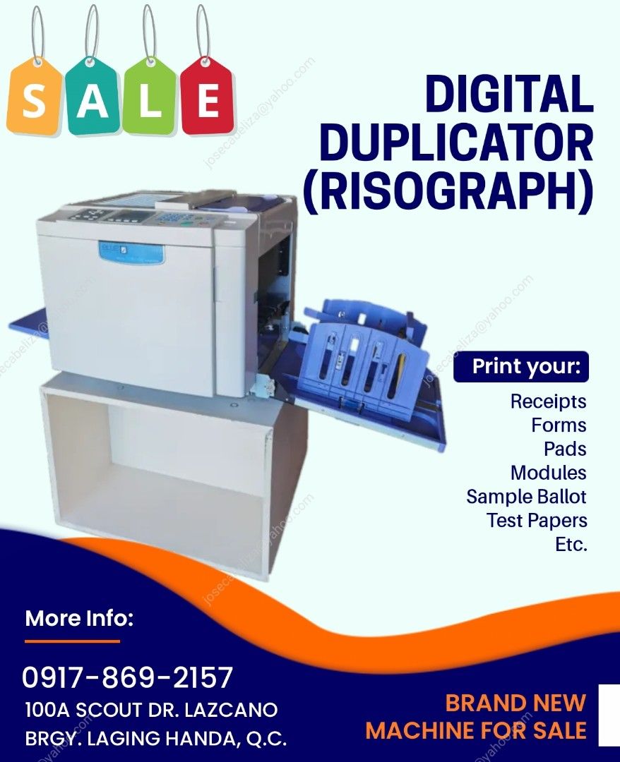 RISO PRINTER DUPLICATOR, Computers & Tech, Printers, Scanners & Copiers