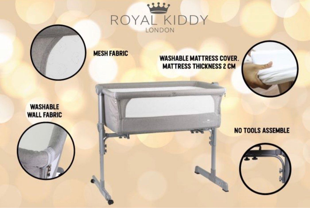 ROYAL KIDDY BEDSIDE COT, Babies & Kids, Baby Nursery & Kids Furniture
