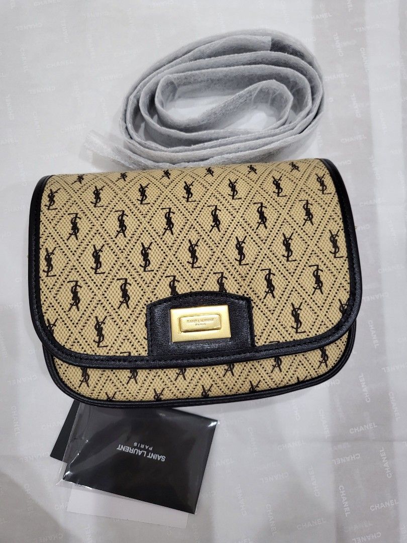Saint laurent all over monogram canvas satchel, Luxury, Bags & Wallets on  Carousell