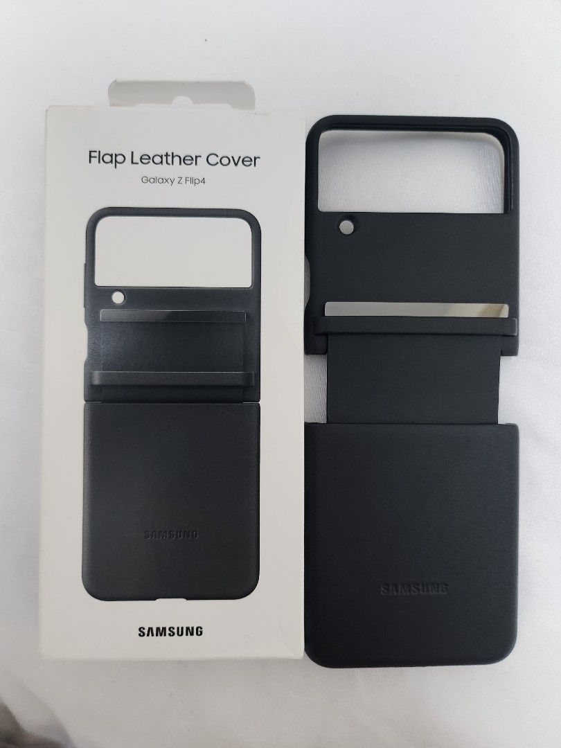 Original Samsung Galaxy Z flip 4 Flap Leather Cover, Mobile Phones