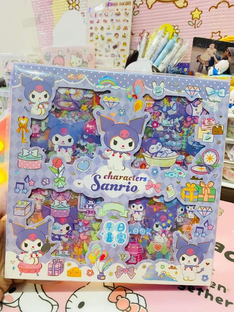 Sanrio Kuromi Sticker Set Box on Carousell