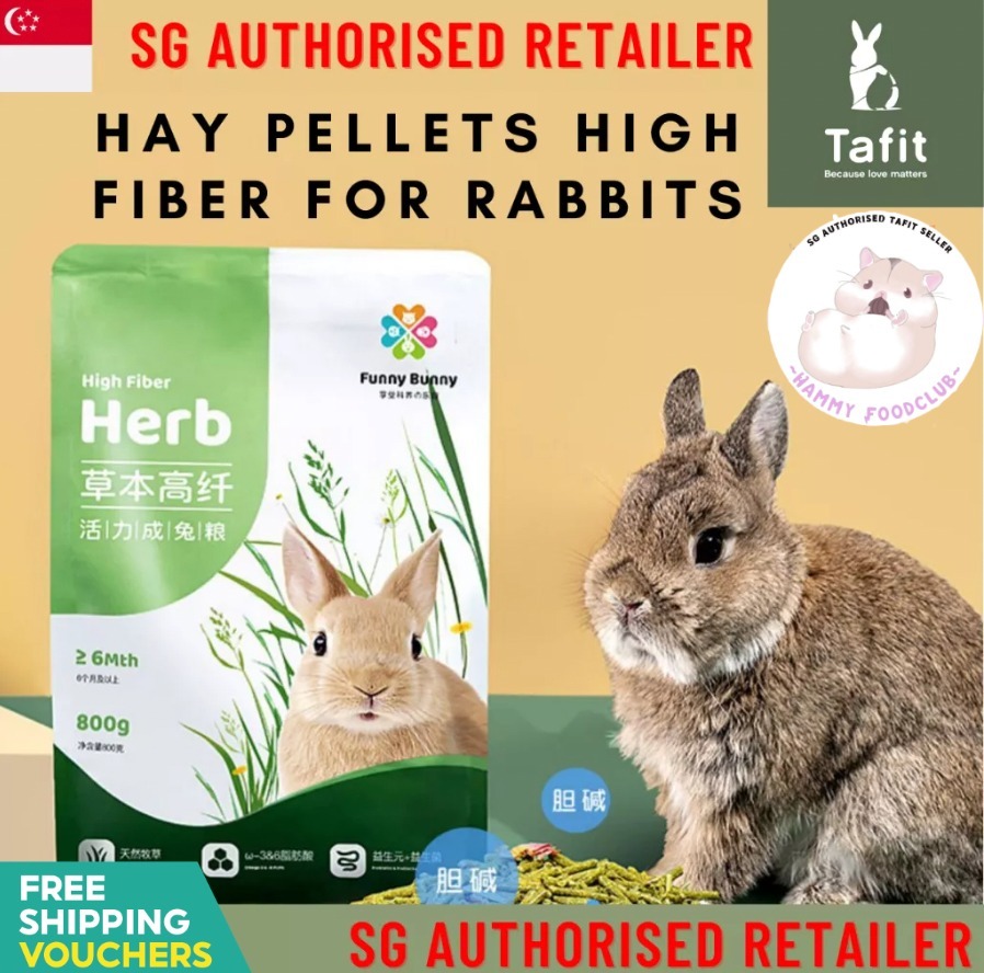 [SG INSTOCK] Hay Pellets Natural High Fibre For Adult Rabbits Tafit