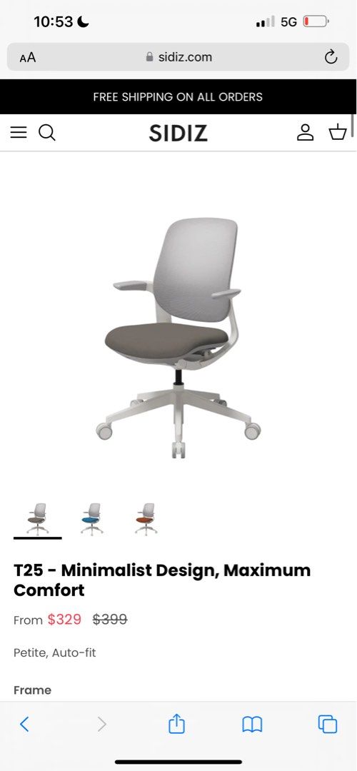 SIDIZ Office Chair, Furniture & Home Living, Furniture, Chairs on Carousell