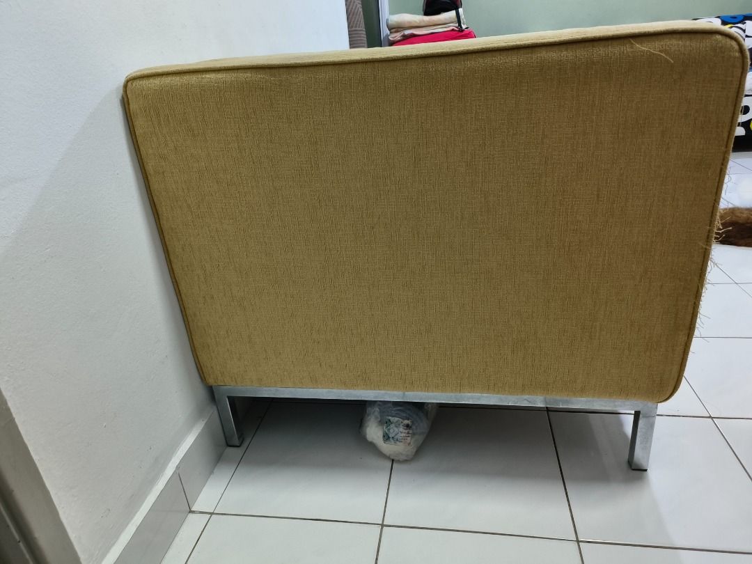 Single Sofa (2unit) (Category: Sofas) located in Kuala Lumpur. Submitted by 40fairuz (Listing ID 1225867370, Image 2). Description: Modern type single sofa. (2 unit) Brand: Alex Condition: 8/10 Washable cushion cover Reason for selling: need to get 3 seater sofa. .
