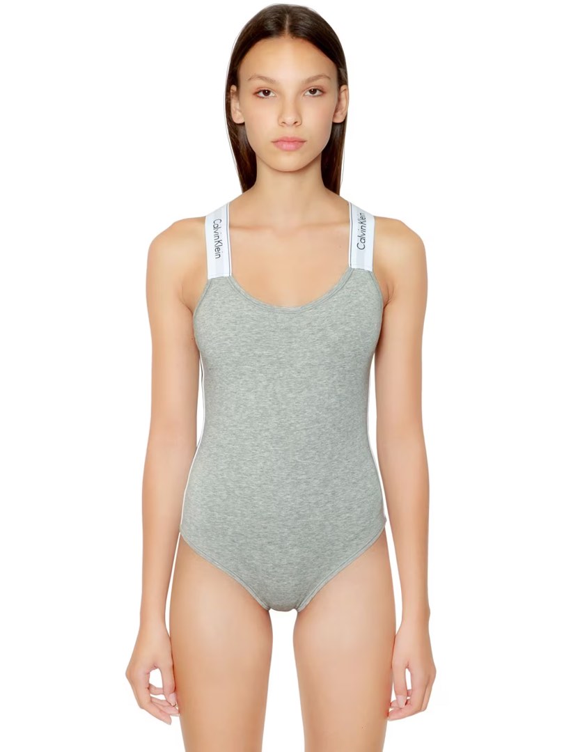 Calvin klein top bodysuit grey
