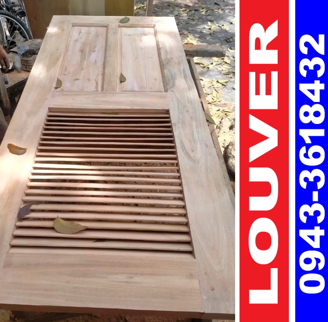 Solid Tanguile Louver Door on Carousell