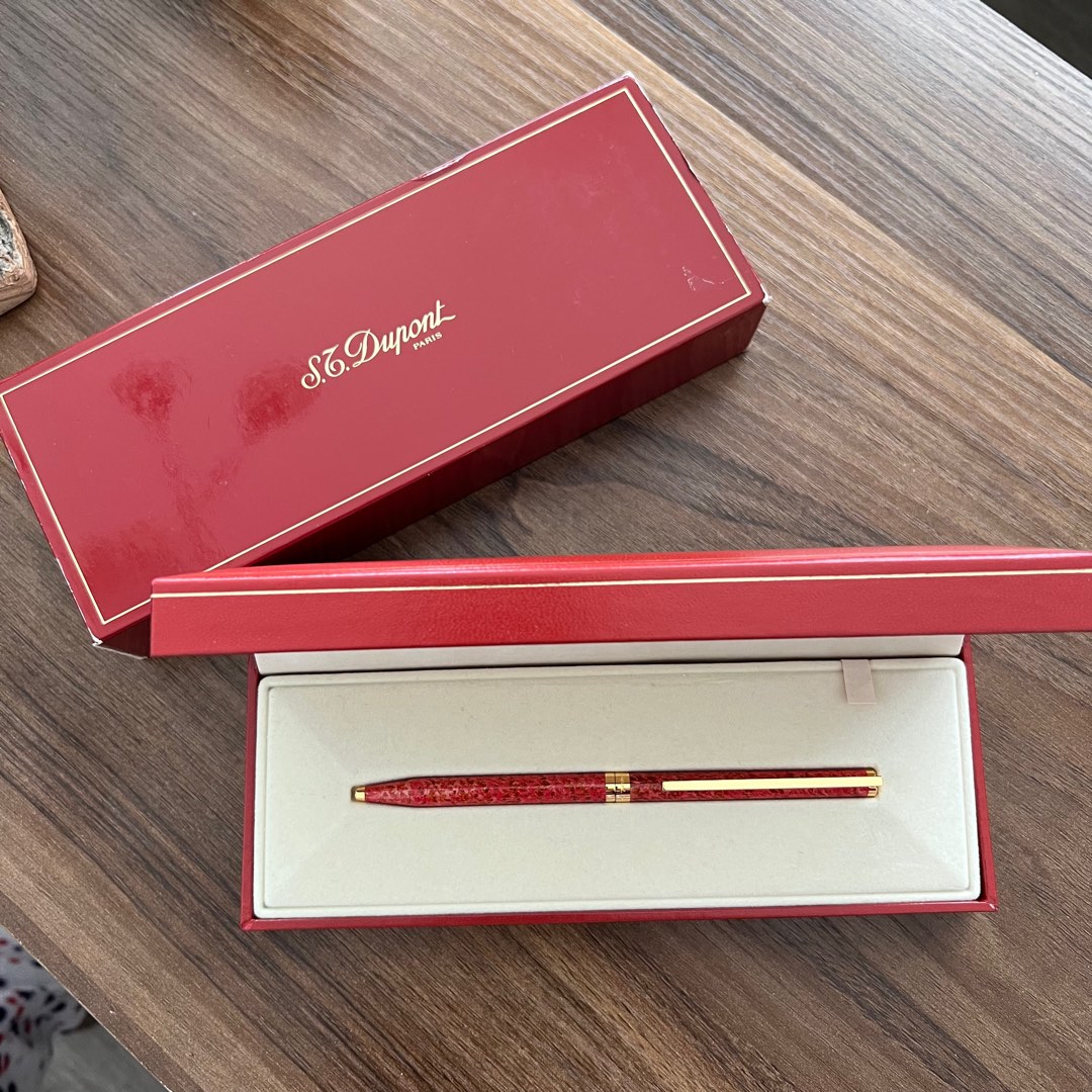 Stylo Bille Vintage ST Dupont Paris Laque De Chine Bleu Nuit - Occasion - Recharge Incluse ?