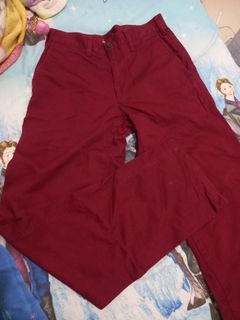 STRAIGHT RED PANTS