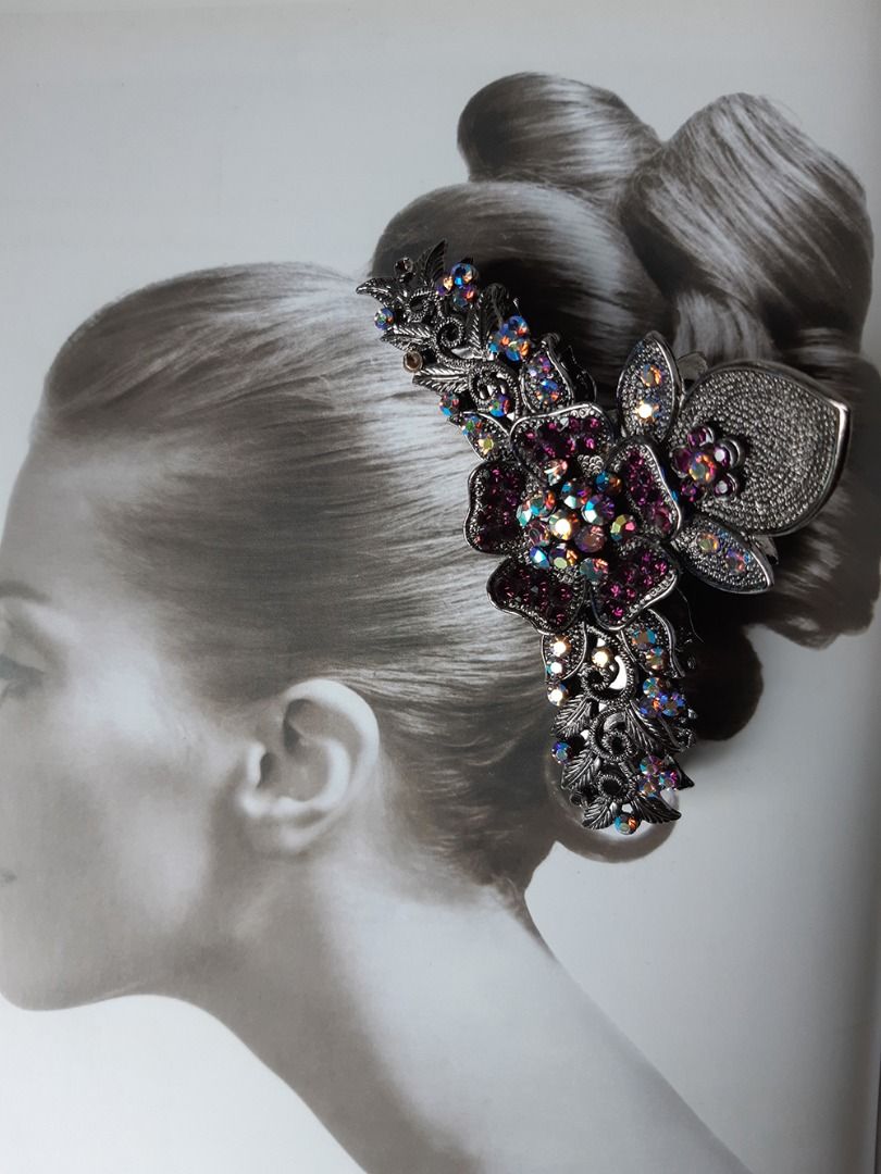 Super good quality Swarovski crystal hair accessories hair clip