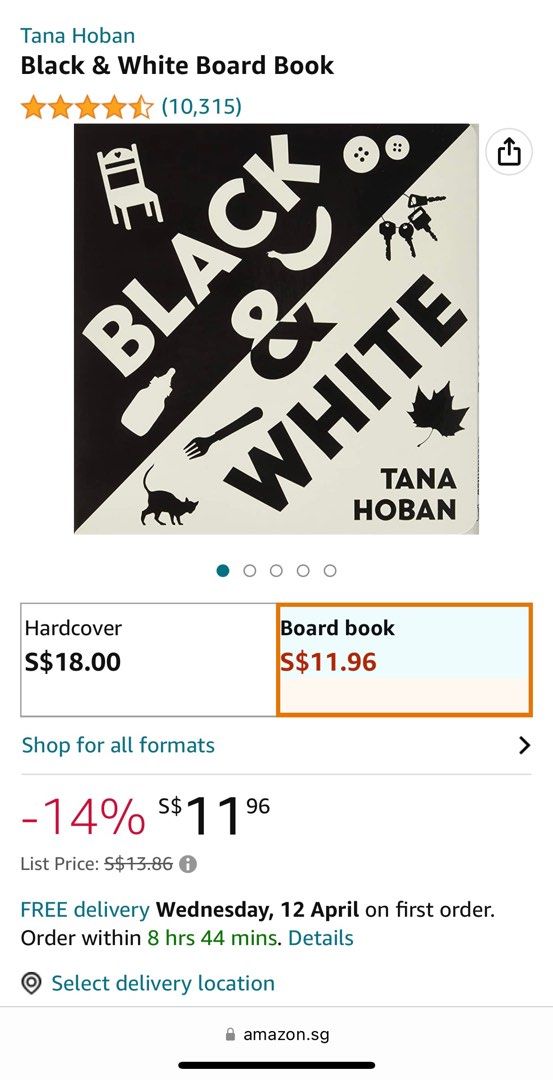Black and white deals book tana hoban