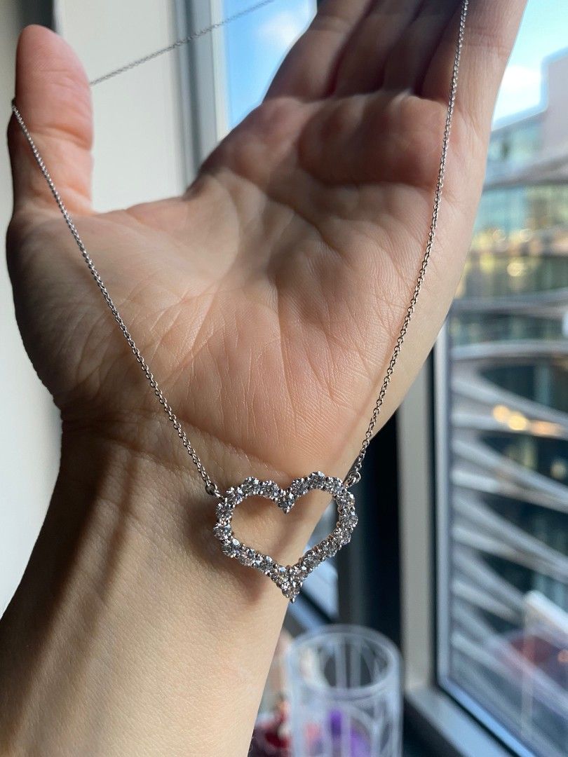 Tiffany and co Diamond platinum necklace