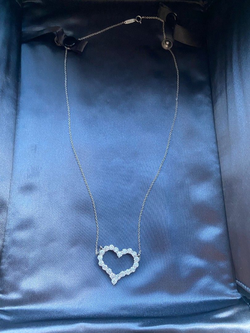 Tiffany and co Diamond platinum necklace Women s Fashion Jewelry Organisers Necklaces on Carousell