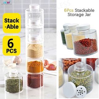 Tower Spice 6 Layer Stackable Spices Container Jar Condiments ZH1108