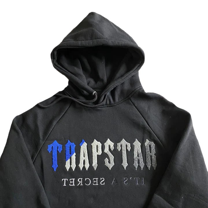 Trapstar Blue/Black Chenille Tracksuit, Men's Fashion, Coats ...