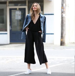 Uniqlo shop black jumpsuit