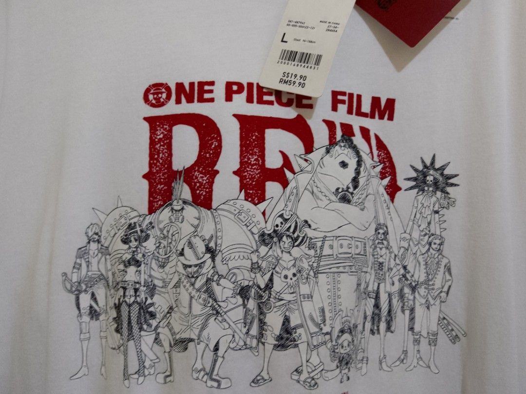 Uniqlo X One Piece Red Film, Men's Fashion, Activewear on Carousell