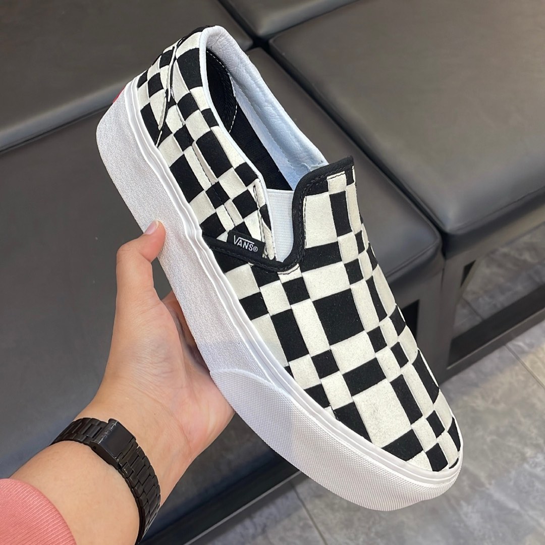 Woven slip on discount vans