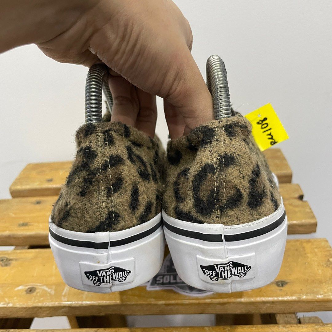 Vans Fuzzy Leopard Men s Fashion Footwear Sneakers on Carousell