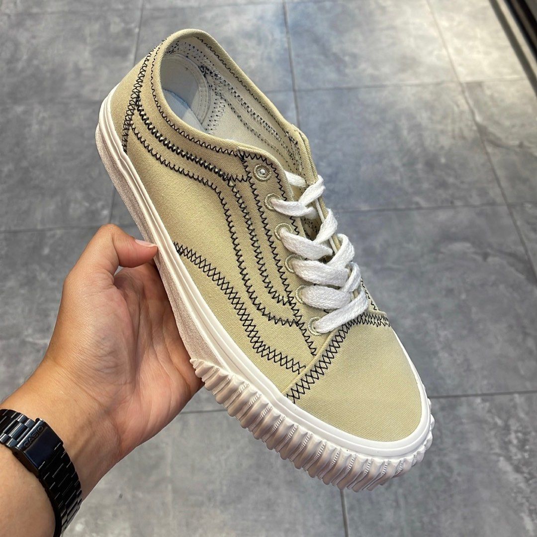 Beige vans old skool womens on sale