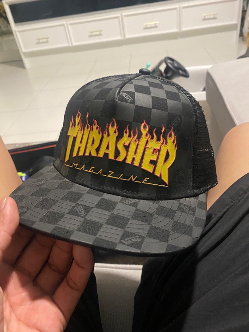 Caps - vans x thrasher trucker top