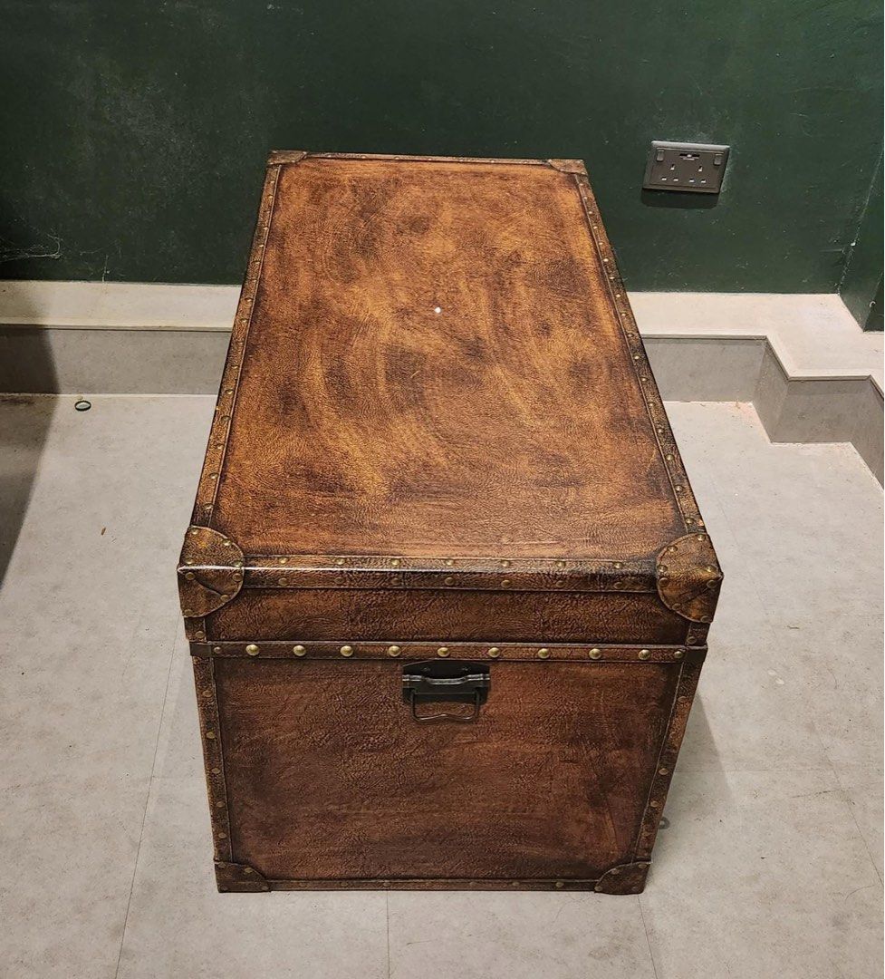 Vintage Wooden Chest Coffee Table with storage, Everything Else on