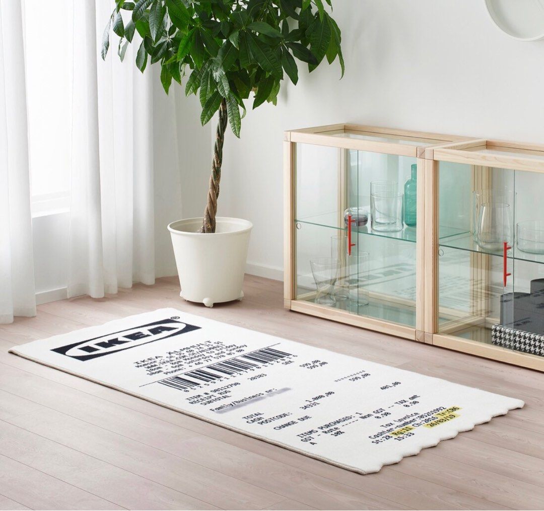 Off-White x Ikea: MARKERAD RECEIPT Rug — DRAHUWS