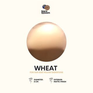 Wheat: Bare Bosom Matte & Seamless Washable Silicon Nipple Tape
