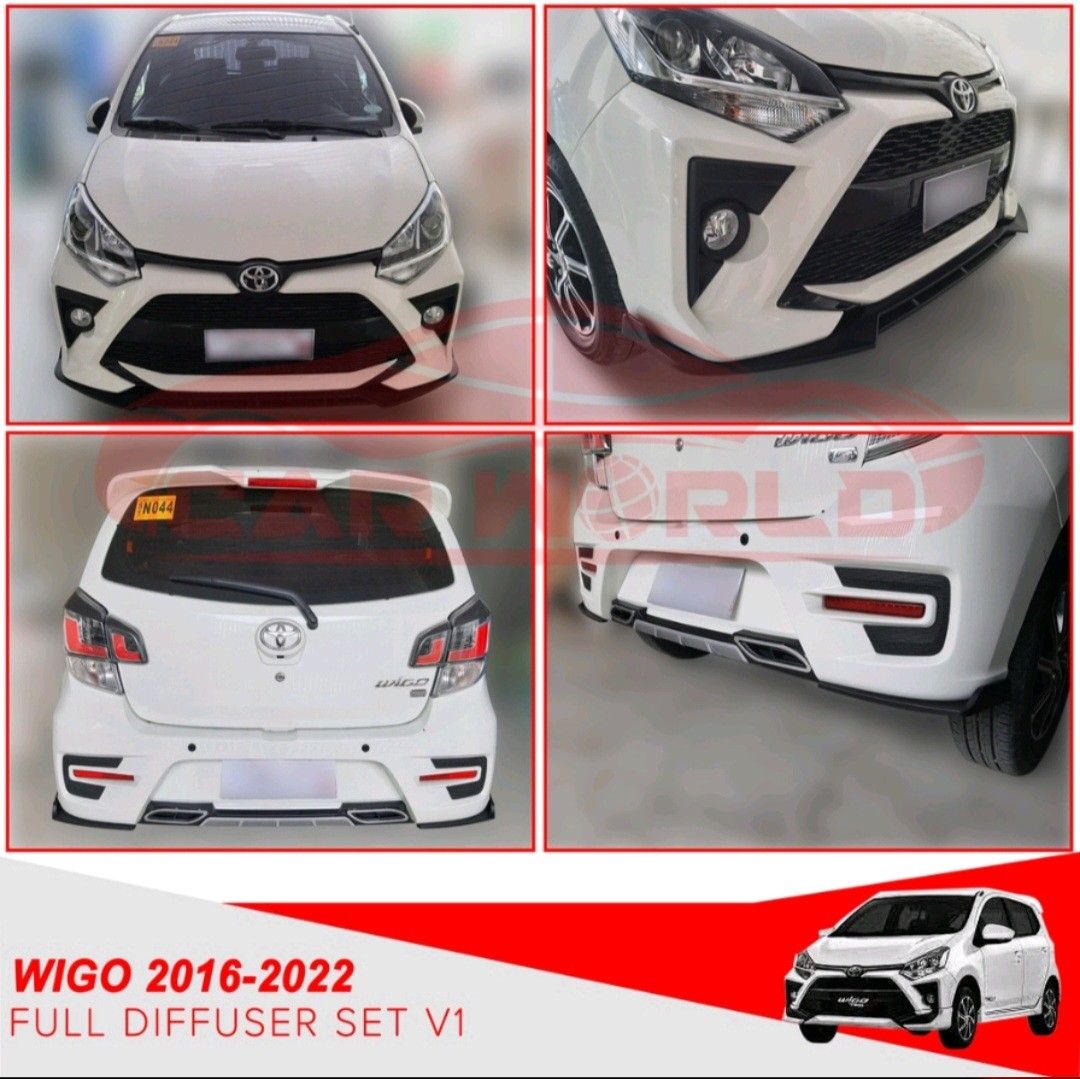 Wigo bumper diffuser, Car Parts & Accessories, Body Parts and ...