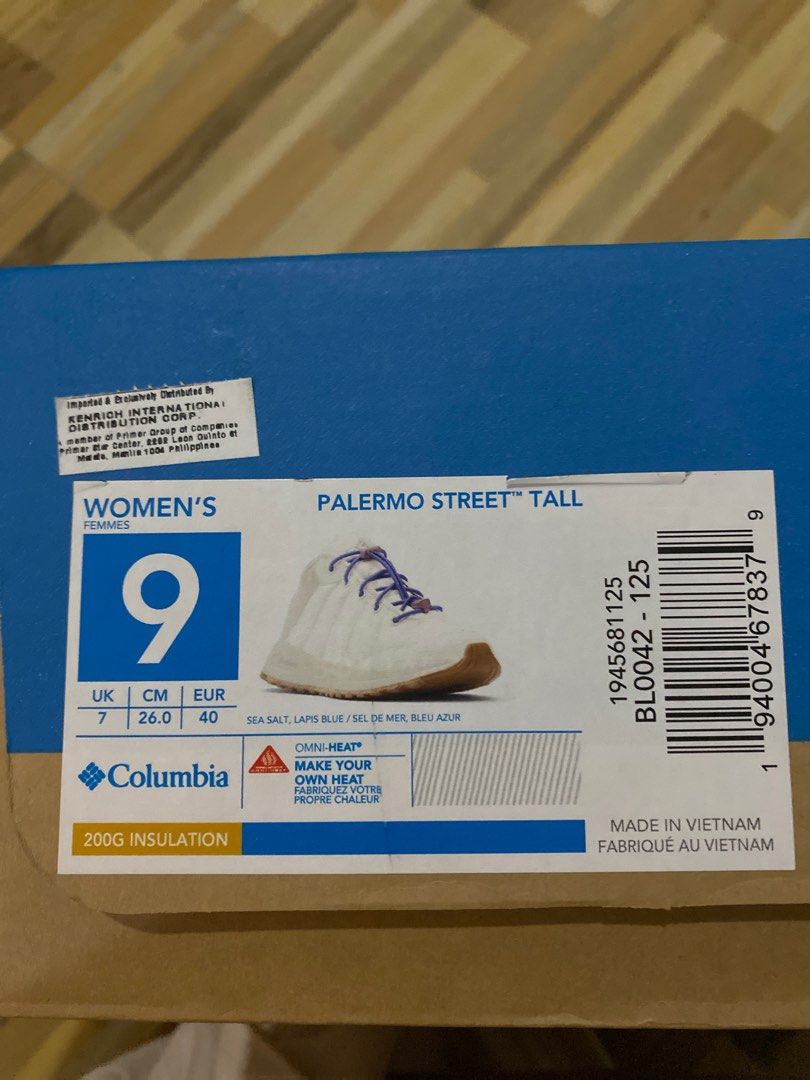 Columbia Palermo Street Tall BL0042-125 Insulated Athletic Shoes Women 9.5