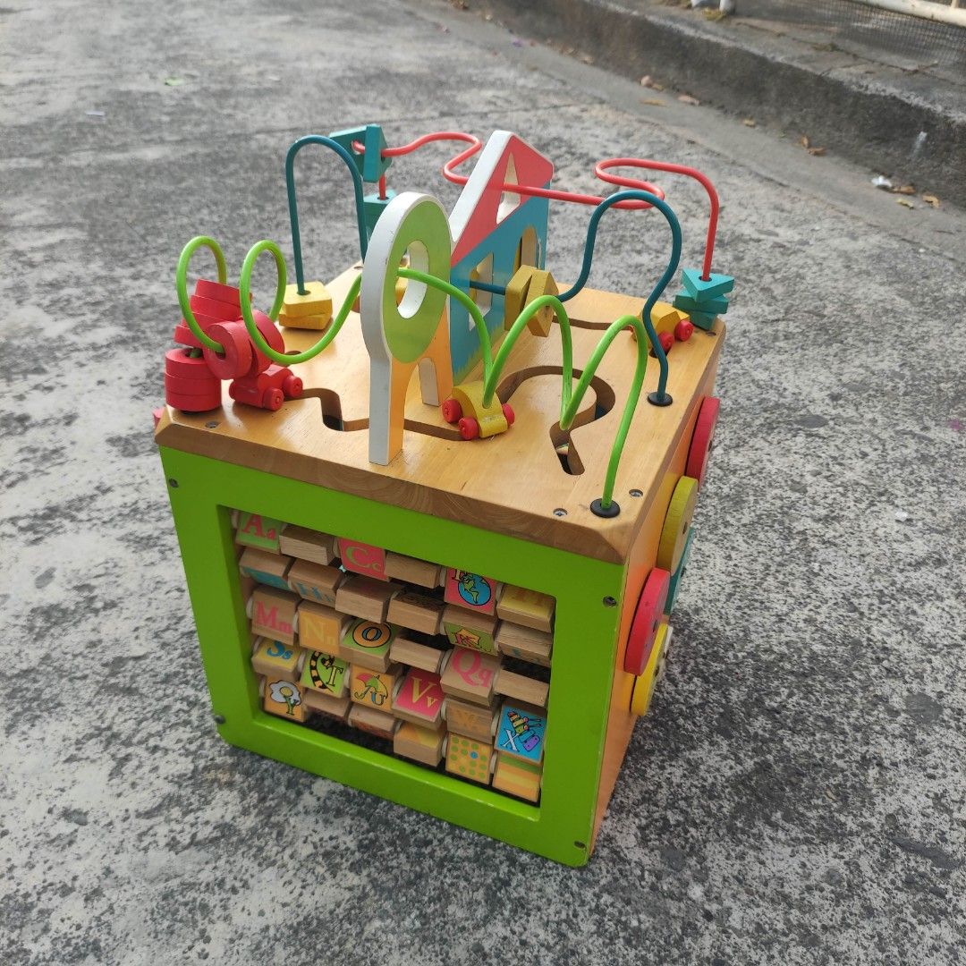 Wooden Activity Box, Hobbies & Toys, Toys & Games on Carousell