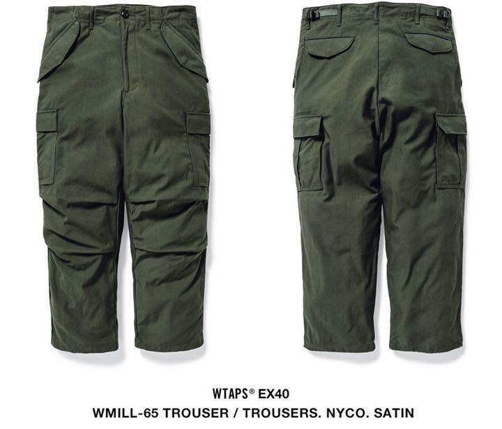 WTAPS 'WMILL-65 TROUSER / TROUSERS . NYCO . SATIN, 男裝, 褲＆半截