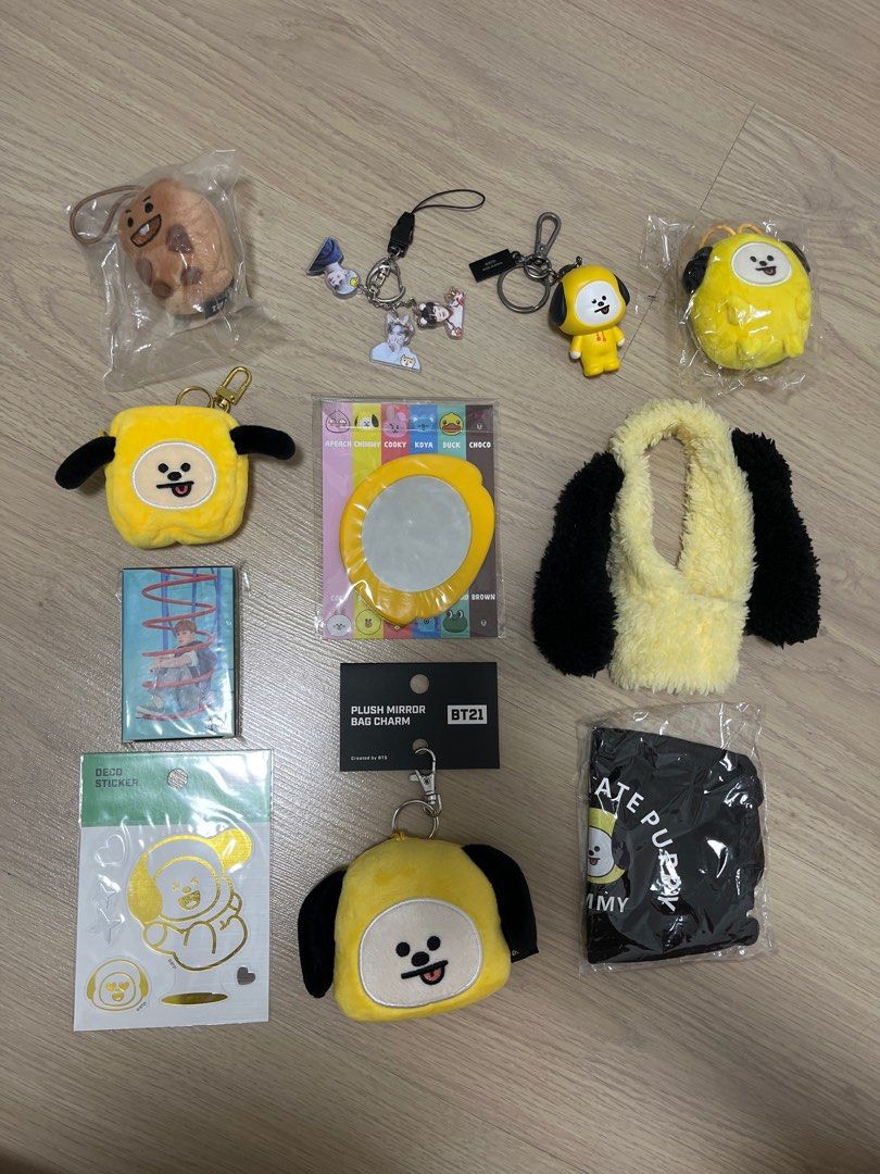 WTS bts bt21 chimmy jimin shooky keychain mirror mask armybomb cover