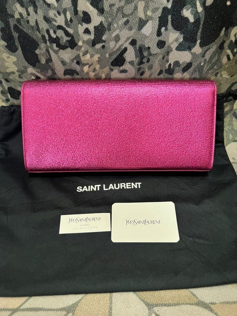 Ysl glitter clutch on sale