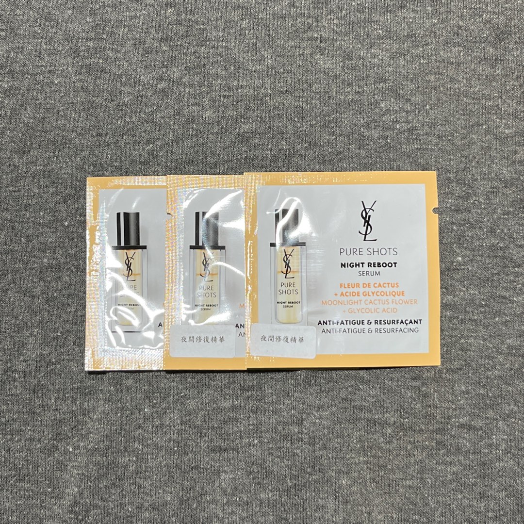 Ysl sample 夜間修護精華 pure shot night reboot serum, 美容＆化妝品, 健康及美容 - 皮膚護理 ...