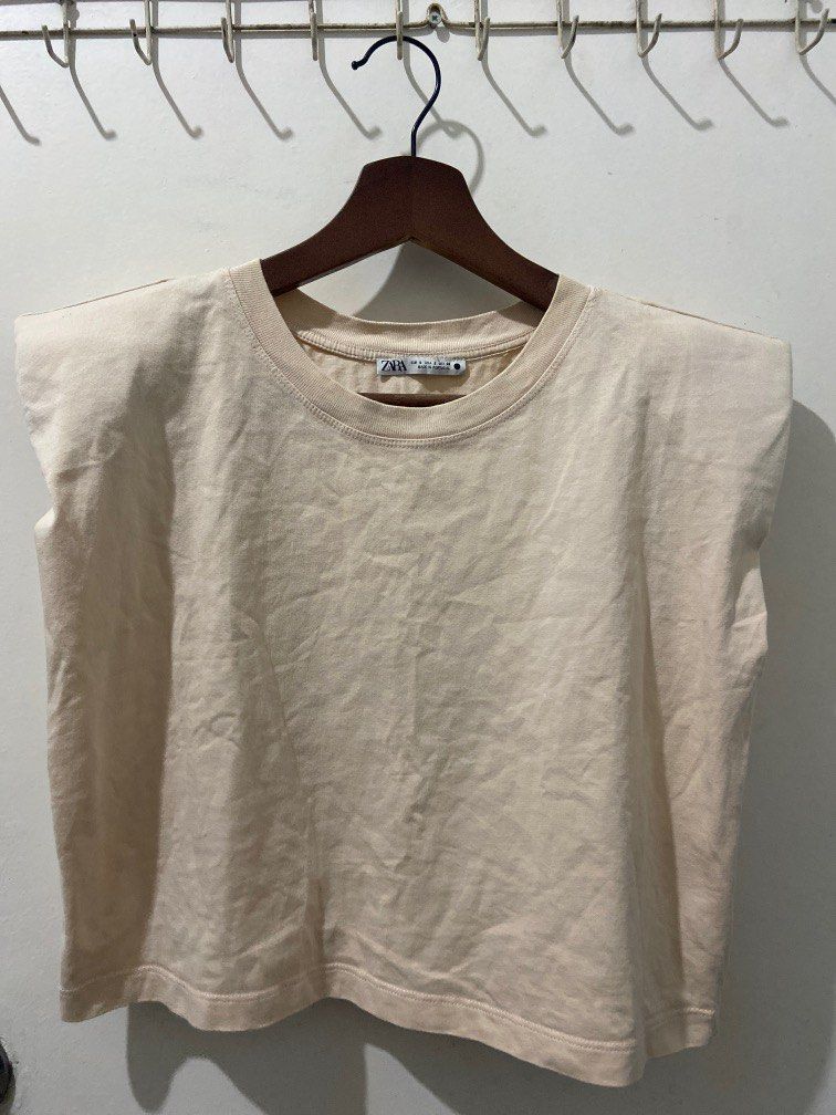 Muscle tee women's zara Clearance