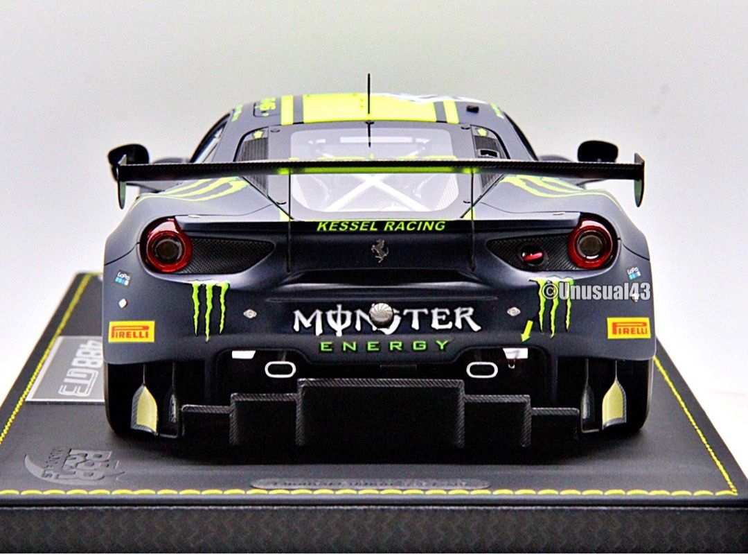 1/18 BBR Models Ferrari 488 GT3 Valentino Rossi Team Kessel