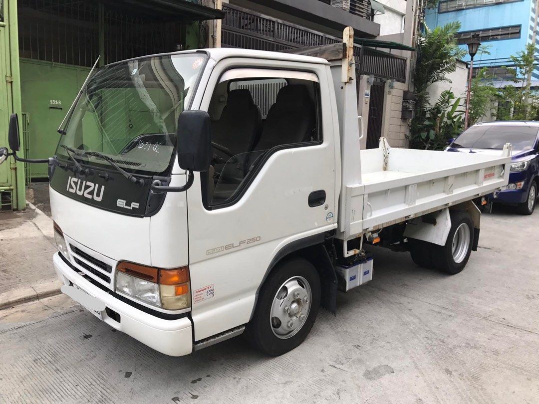 2022 Isuzu 4HF1 Manual Engine NKR ELF Mini Dump Trucks , Cargo Dropside ...