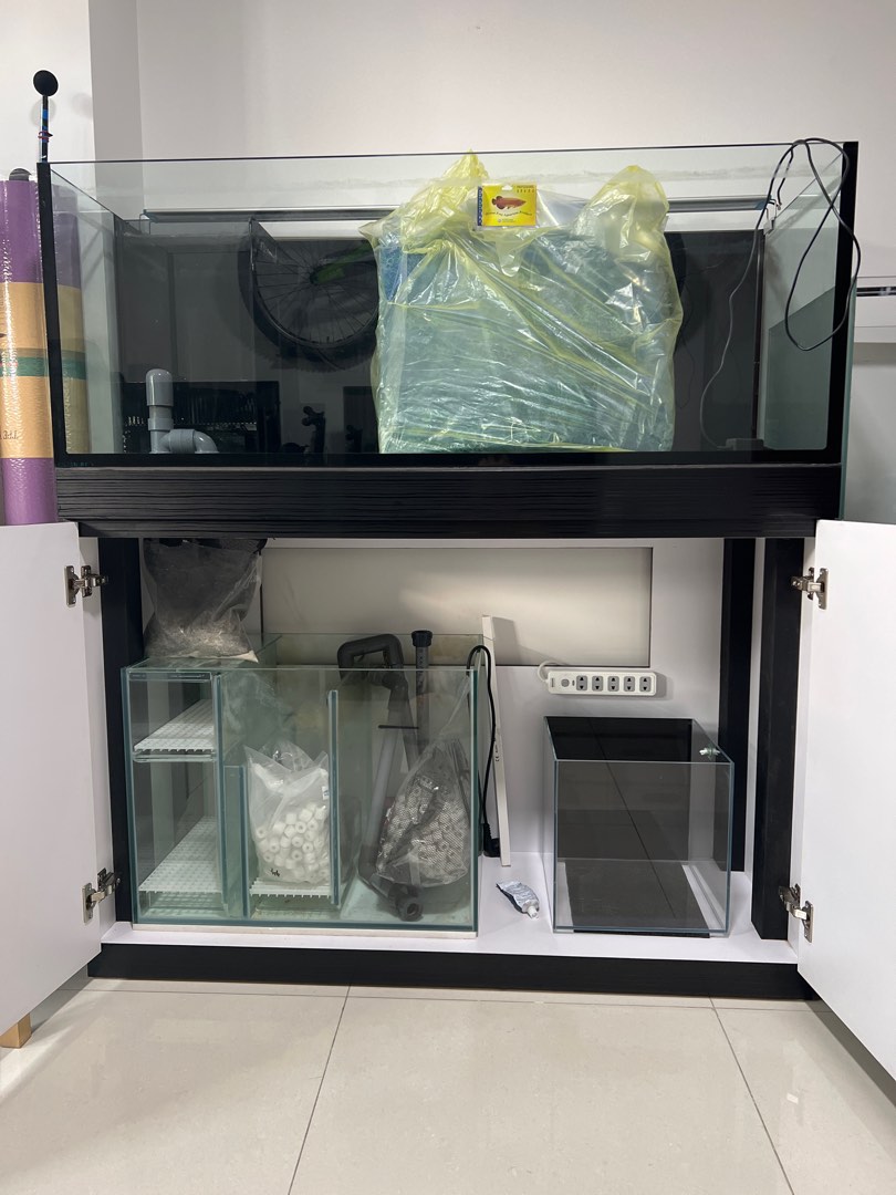 4 feet Fish Tank Set, Pet Supplies, Homes & Other Pet Accessories on Carousell