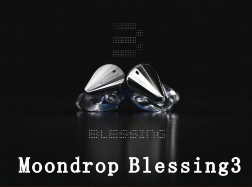 行貨水月雨Moondrop Blessing3 2DD + 4BA 混合入耳式監聽器, 音響器材