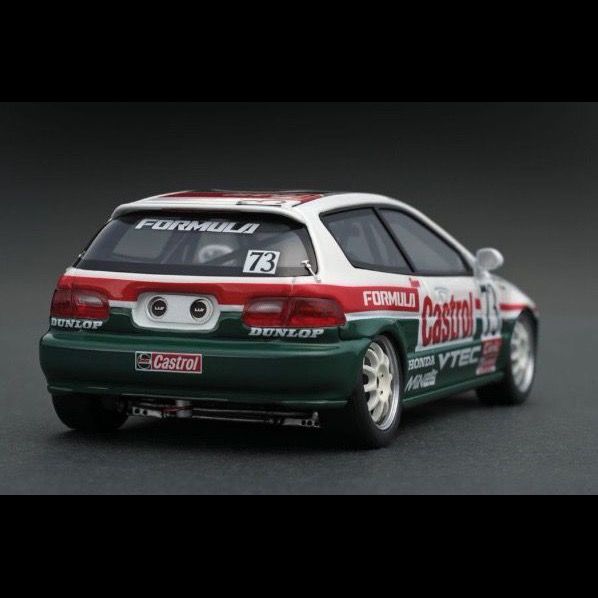 絶版ignition model (IG0453) 1/43 Castrol CIVIC (#73) 1994 N1 HONDA EG6 hpi,  興趣及遊戲, 玩具& 遊戲類- Carousell