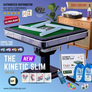 🀄 (͢I͢N͢ ͢S͢T͢O͢C͢K͢S͢)͢  QX Slim Automatic Mahjong Table BNIB/ Foldable Auto Mahjong Table/ Mahjong Tiles / ROLLER COASTER (The Kinetic 2022 Edition)