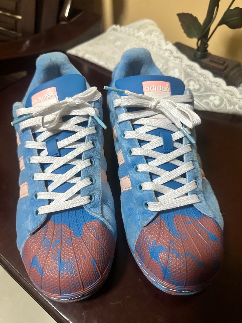 Adidas blue Shoes, Men's Fashion, Footwear, Sneakers on Carousell