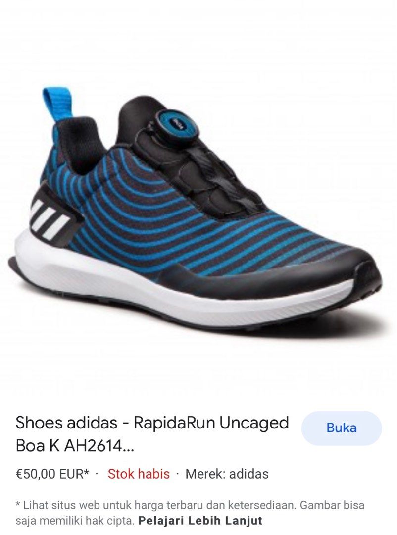 Adidas Rapidarun Uncaged Boa Sepatu Anak Laki Laki