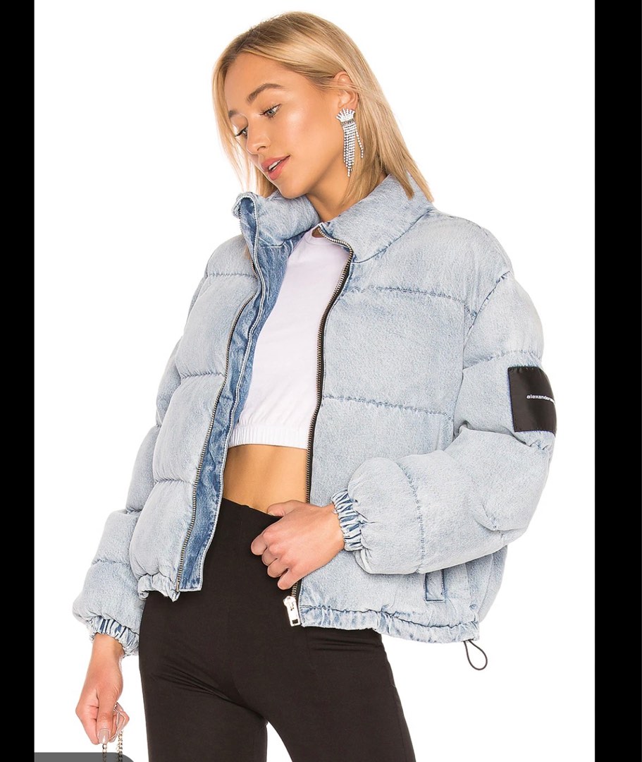 Alexander wang hotsell denim puffer