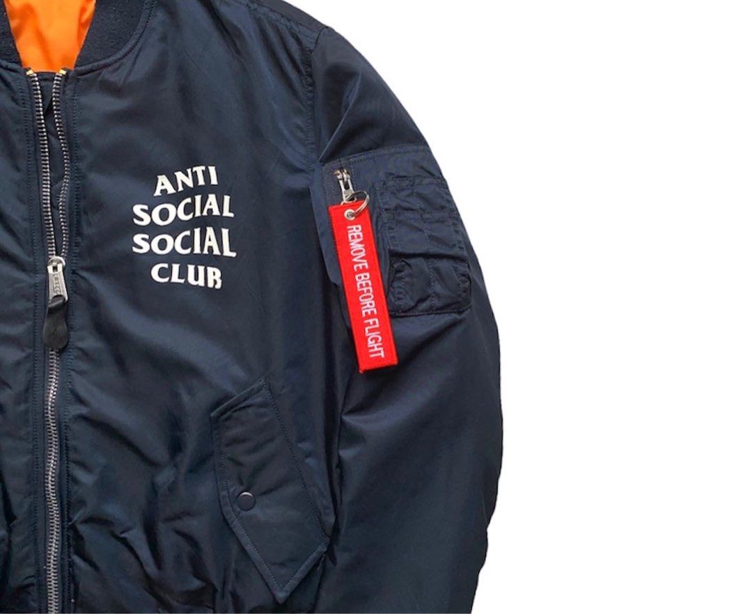 Alpha industries x anti social social club bomber jacket, Men's