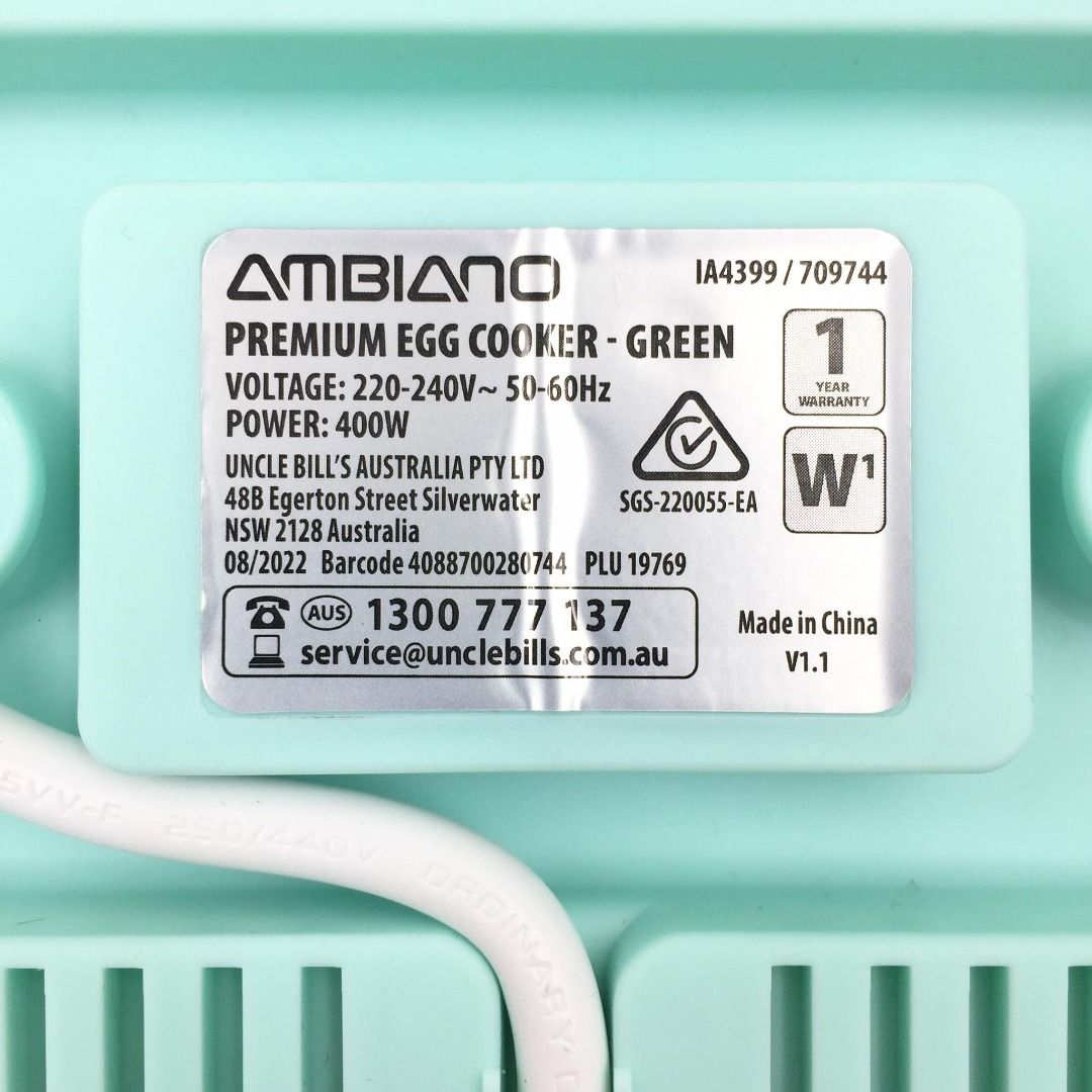 AMBIANO Premium Egg Cooker, Furniture & Home Living, Kitchenware