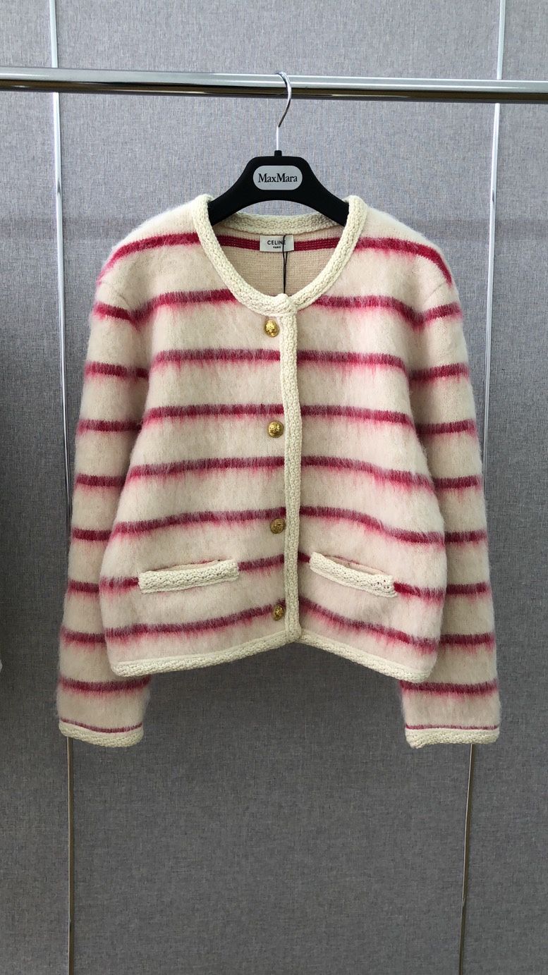 Celine graphic shop print wool coat