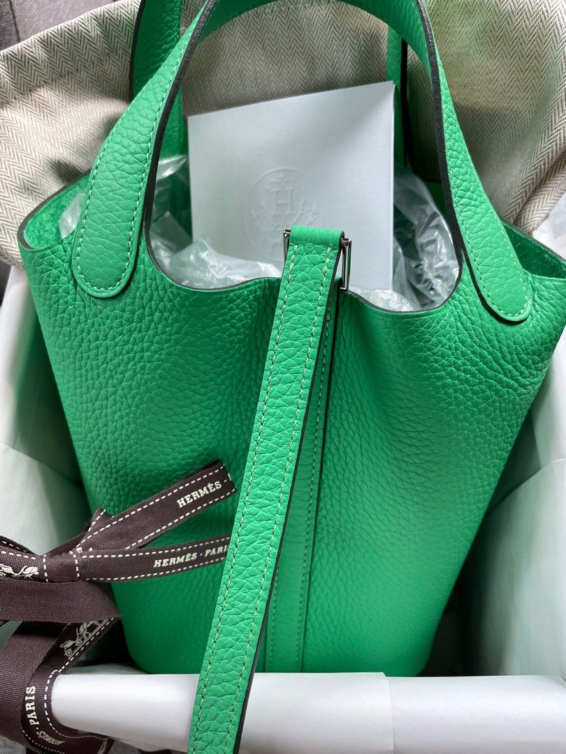 Hermes Picotin 18 TC leather Vert Comic 0Z – Votre Luxe